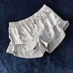 Silver/ Metallic Pj Shorts